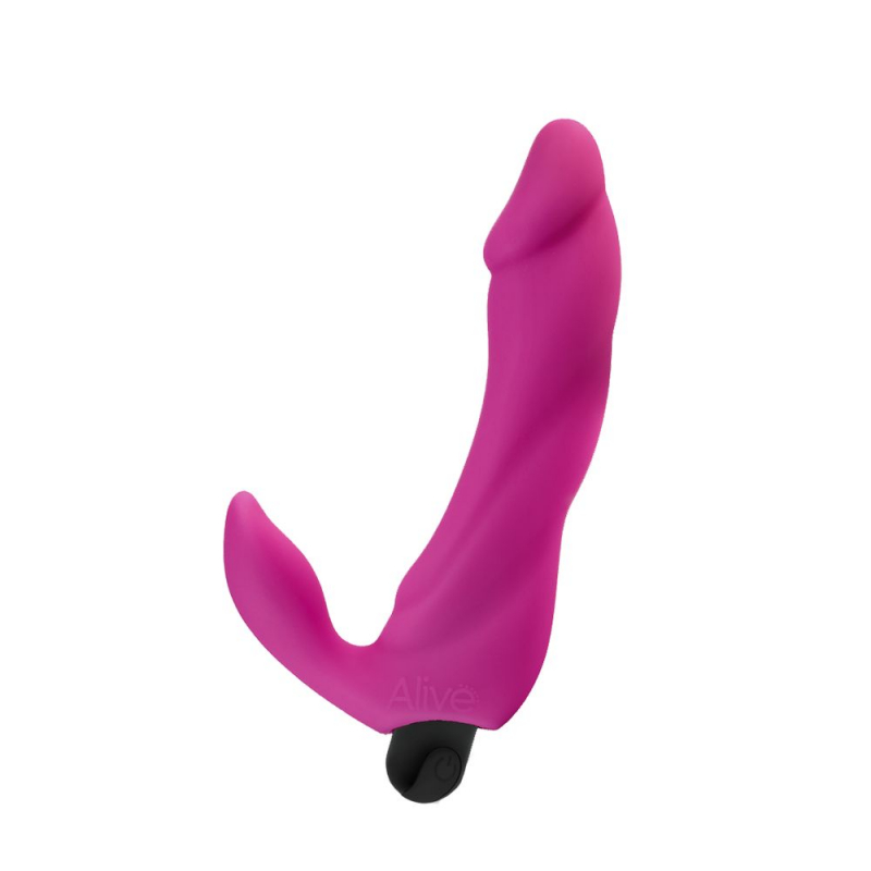 Вибратор с клиторальным стимулятором "Bifun Pro" розовый 